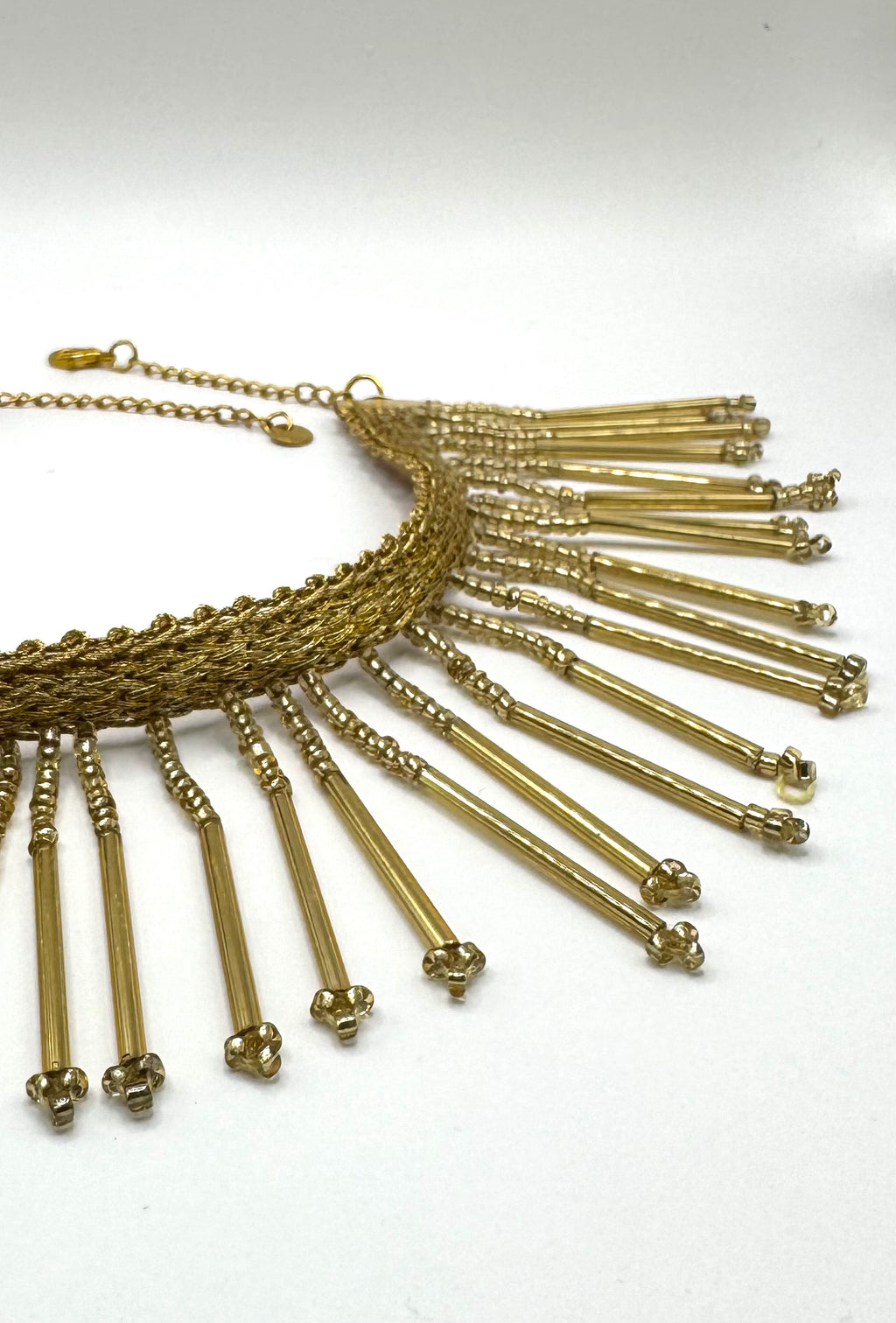 gold beaded necklace indian style choker